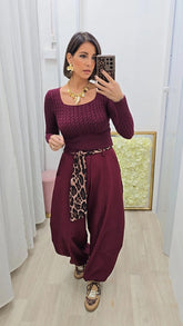 Pantalone Ballon Bordeaux art66659